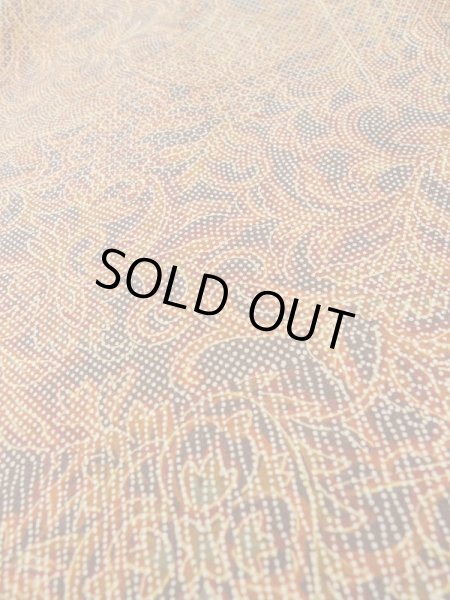 Photo9: Mint M0201C Used Japanese women  Red KOMON dyed / Cotton. Chinz pattern,   (Grade A) (9)