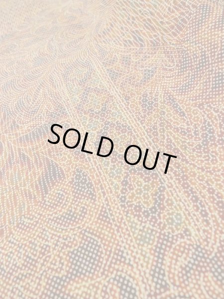 Photo10: Mint M0201C Used Japanese women  Red KOMON dyed / Cotton. Chinz pattern,   (Grade A) (10)