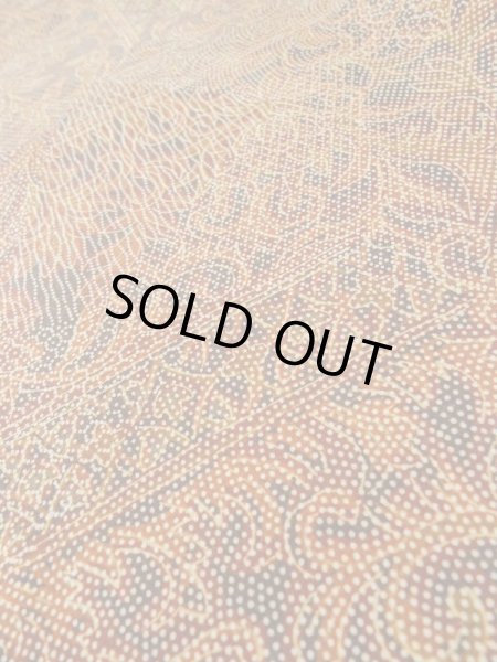 Photo11: Mint M0201C Used Japanese women  Red KOMON dyed / Cotton. Chinz pattern,   (Grade A) (11)