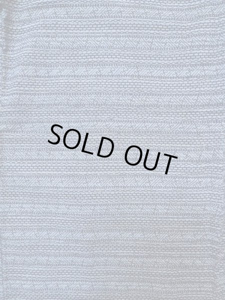 Photo3: M0207C Used Japanese men Pale Blue Men's Yukata / Cotton. Abstract pattern   (Grade C) (3)