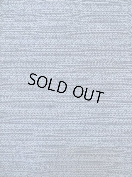 Photo4: M0207C Used Japanese men Pale Blue Men's Yukata / Cotton. Abstract pattern   (Grade C) (4)