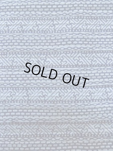 Photo5: M0207C Used Japanese men Pale Blue Men's Yukata / Cotton. Abstract pattern   (Grade C) (5)