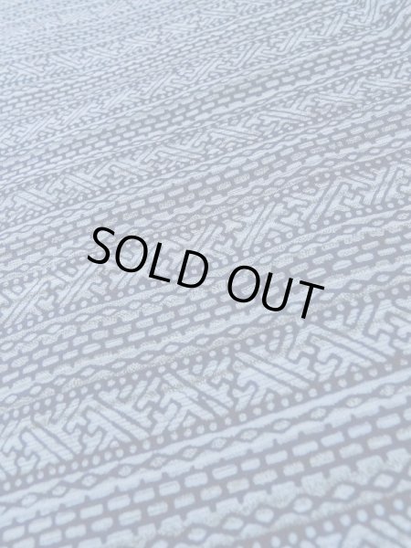 Photo8: M0207C Used Japanese men Pale Blue Men's Yukata / Cotton. Abstract pattern   (Grade C) (8)