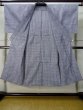 Photo2: Mint M0207F Used Japanese men  Indigo Blue Men's Yukata / Cotton. Plaid Checks   (Grade A) (2)