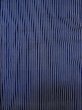 Photo4: M0207G Used Japanese men  Indigo Blue Men's Yukata / Cotton. Stripes tight-fitting sleeves  (Grade B) (4)
