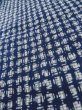 Photo7: M0207K Used Japanese men  Indigo Blue Men's Yukata / Cotton. Abstract pattern   (Grade D) (7)