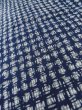 Photo8: M0207K Used Japanese men  Indigo Blue Men's Yukata / Cotton. Abstract pattern   (Grade D) (8)