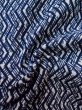 Photo9: Mint M0207L Used Japanese men  Indigo Blue Men's Yukata / Cotton. Geometrical pattern,   (Grade A) (9)