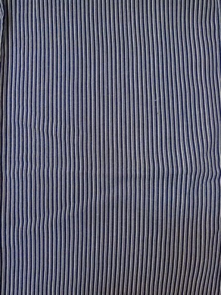 Photo3: M0207M Used Japanese men  Indigo Blue Men's Yukata / Cotton. Stripes   (Grade C) (3)