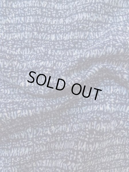 Photo9: M0207N Used Japanese men  Blue Men's Yukata / Cotton. Abstract pattern   (Grade C) (9)