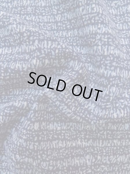 Photo10: M0207N Used Japanese men  Blue Men's Yukata / Cotton. Abstract pattern   (Grade C) (10)