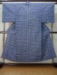 Photo1: Mint M0207Q Used Japanese men  Light Blue Men's Yukata / Cotton. Abstract pattern   (Grade A) (1)