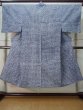 Photo1: Mint M0207S Used Japanese men  Indigo Blue Men's Yukata / Cotton. Abstract pattern   (Grade A) (1)