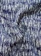 Photo9: Mint M0207S Used Japanese men  Indigo Blue Men's Yukata / Cotton. Abstract pattern   (Grade A) (9)