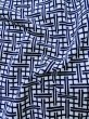 Photo10: M0207T Used Japanese men  Indigo Blue Men's Yukata / Cotton. Plaid Checks   (Grade B) (10)
