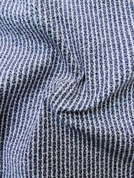 Photo10: M0207U Used Japanese men  Indigo Blue Men's Yukata / Cotton. Abstract pattern,   (Grade C) (10)