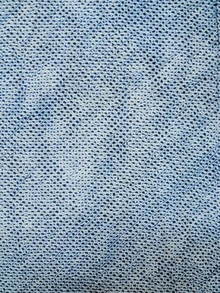 Photo4: M0207Z Used Japanese men  Indigo Blue Men's Yukata / Cotton. Dapple pattern Arimatsu-shibori(tie dye)  (Grade C) (4)
