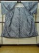 Photo2: M0208A Used Japanese men  Blue Men's Yukata / Cotton. Line   (Grade C) (2)