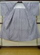 Photo2: Mint M0208B Used Japanese men  Indigo Blue Men's Yukata / Cotton. Geometrical pattern   (Grade A) (2)