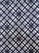 Photo6: Mint M0208B Used Japanese men  Indigo Blue Men's Yukata / Cotton. Geometrical pattern   (Grade A) (6)