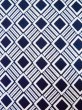 Photo5: Mint M0214B Used Japanese men  White Men's Yukata / Cotton. Geometrical pattern,   (Grade A) (5)