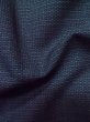 Photo9: M0214F Used Japanese men Dark Navy Blue Men's Kimono / Wool. Geometrical pattern   (Grade D) (9)