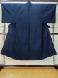 Photo1: Mint M0214J Used Japanese men Dark Blue Men's Kimono / Wool.    (Grade A) (1)