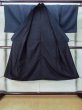 Photo2: M0214O Used Japanese men Dark Blue Men's Kimono / Silk. Geometrical pattern   (Grade B) (2)
