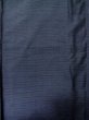 Photo3: Mint M0214P Used Japanese men Dark Blue Men's Kimono / Silk. Geometrical pattern   (Grade A) (3)