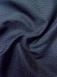 Photo10: Mint M0214P Used Japanese men Dark Blue Men's Kimono / Silk. Geometrical pattern   (Grade A) (10)