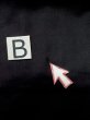 Photo12: M0214R Used Japanese men  Black Men's Kimono / Silk.    (Grade D) (12)