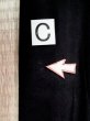 Photo13: M0214R Used Japanese men  Black Men's Kimono / Silk.    (Grade D) (13)