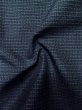 Photo9: Mint M0214W Used Japanese men Dark Blue Men's Kimono / Silk. Geometrical pattern   (Grade A) (9)