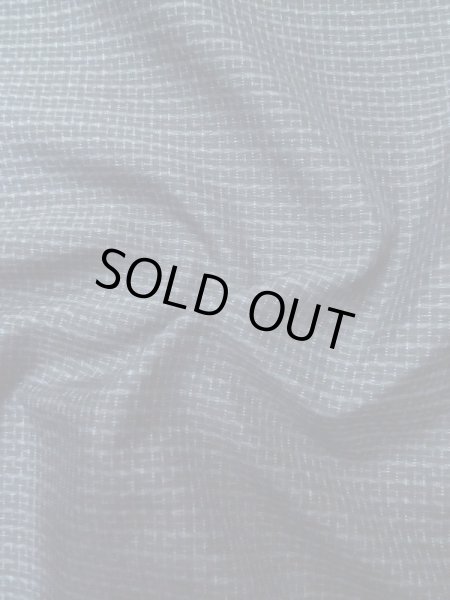 Photo10: Mint M0214W Used Japanese men Dark Blue Men's Kimono / Silk. Geometrical pattern   (Grade A) (10)