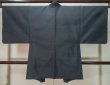 Photo2: Mint M0214Z Used Japanese men Dark Blue Men's Haori / Silk. Tortoise-shell pattern(Hexagonal pattern)   (Grade A) (2)