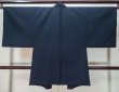 Photo2: M0215A Used Japanese men Dark Blue Men's Haori / Wool.    (Grade C) (2)