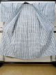 Photo2: M0301B Used Japanese men  Indigo Blue Men's Yukata / Cotton. Abstract pattern   (Grade C) (2)