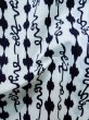 Photo9: M0301B Used Japanese men  Indigo Blue Men's Yukata / Cotton. Abstract pattern   (Grade C) (9)