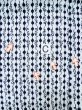 Photo14: M0301B Used Japanese men  Indigo Blue Men's Yukata / Cotton. Abstract pattern   (Grade C) (14)
