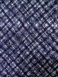 Photo3: M0301C Used Japanese women  Blue YUKATA summer(made in Japan) / Cotton. Abstract pattern   (Grade B) (3)