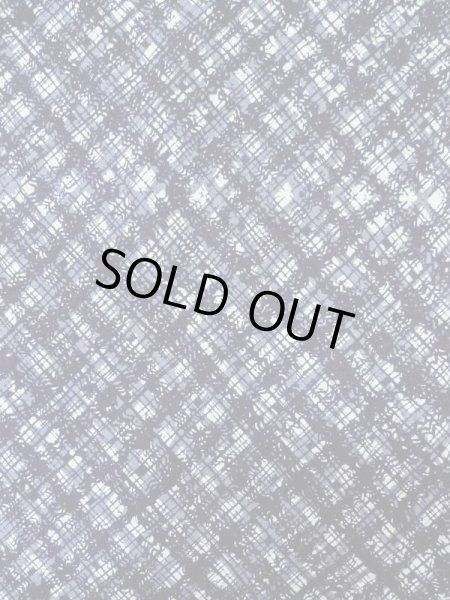 Photo3: M0301C Used Japanese women  Blue YUKATA summer(made in Japan) / Cotton. Abstract pattern   (Grade B) (3)