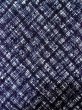Photo4: M0301C Used Japanese women  Blue YUKATA summer(made in Japan) / Cotton. Abstract pattern   (Grade B) (4)