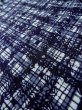 Photo7: M0301C Used Japanese women  Blue YUKATA summer(made in Japan) / Cotton. Abstract pattern   (Grade B) (7)