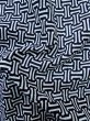 Photo10: M0301D Used Japanese men  Indigo Blue Men's Yukata / Cotton. Geometrical pattern   (Grade B) (10)