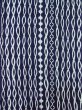 Photo3: M0301E Used Japanese men  Indigo Blue Men's Yukata / Cotton. Abstract pattern   (Grade B) (3)