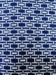 Photo5: M0301G Used Japanese men  Indigo Blue Men's Yukata / Cotton. Abstract pattern   (Grade A) (5)