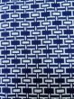 Photo6: M0301G Used Japanese men  Indigo Blue Men's Yukata / Cotton. Abstract pattern   (Grade A) (6)