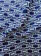 Photo10: M0301G Used Japanese men  Indigo Blue Men's Yukata / Cotton. Abstract pattern   (Grade A) (10)