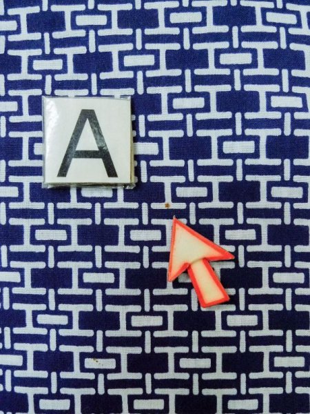 Photo12: M0301G Used Japanese men  Indigo Blue Men's Yukata / Cotton. Abstract pattern   (Grade A) (12)