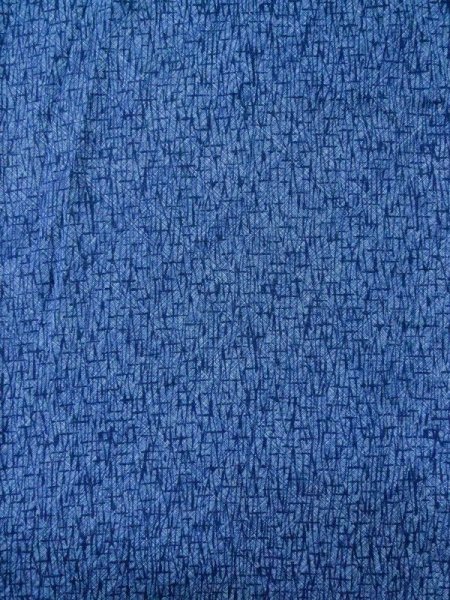 Photo4: M0301I Used Japanese men  Blue Men's Yukata / Synthetic. Abstract pattern   (Grade D) (4)